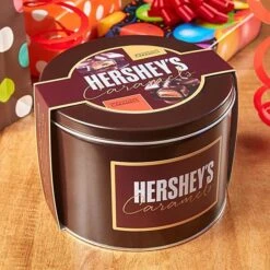 Hershey's Caramels - Milk And Dark Chocolate Caramel Candy: 2.5LB Gift Tin 8 Hershey's Caramels - Milk And Dark Chocolate Caramel Candy: 2.5LB Gift Tin -Food And Beverage Store hershey s caramels milk and dark chocolate caramel candy 2 5lb gift tin candy warehouse 4