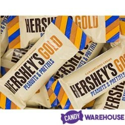 Hershey's Gold With Peanuts And Pretzels Snack Size Candy Bars: 42-Piece Bag 11 Hershey's Gold With Peanuts And Pretzels Snack Size Candy Bars: 42-Piece Bag -Food And Beverage Store hershey s gold with peanuts and pretzels snack size candy bars 42 piece bag candy warehouse 6