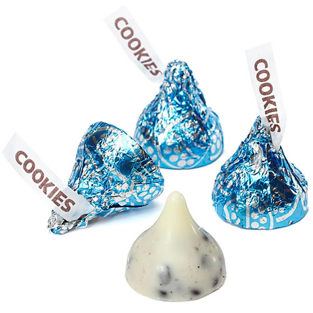 Hershey's Kisses Blue Foiled Cookies N Creme Candy: 60-Piece Bag 1 Hershey's Kisses Blue Foiled Cookies N Creme Candy: 60-Piece Bag