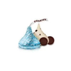 Hershey's Kisses Blue Foiled Cookies N Creme Candy: 60-Piece Bag 7 Hershey's Kisses Blue Foiled Cookies N Creme Candy: 60-Piece Bag -Food And Beverage Store hershey s kisses blue foiled cookies n creme candy 60 piece bag candy warehouse 3