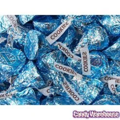 Hershey's Kisses Blue Foiled Cookies N Creme Candy: 60-Piece Bag 8 Hershey's Kisses Blue Foiled Cookies N Creme Candy: 60-Piece Bag -Food And Beverage Store hershey s kisses blue foiled cookies n creme candy 60 piece bag candy warehouse 4