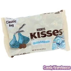 Hershey's Kisses Blue Foiled Cookies N Creme Candy: 60-Piece Bag 9 Hershey's Kisses Blue Foiled Cookies N Creme Candy: 60-Piece Bag -Food And Beverage Store hershey s kisses blue foiled cookies n creme candy 60 piece bag candy warehouse 5