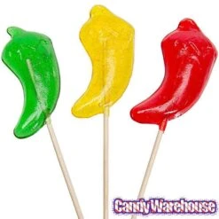 Hot Pepper Hard Candy Lollipops: 12-Piece Bag -Food And Beverage Store hot pepper hard candy lollipops 12 piece bag candy warehouse 3 59cf6e8b a985 4c2d b4f7 bfb5ff78ed77