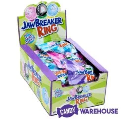 Jawbreaker Candy Rings: 18-Piece Display -Food And Beverage Store jawbreaker candy rings 18 piece display candy warehouse 3