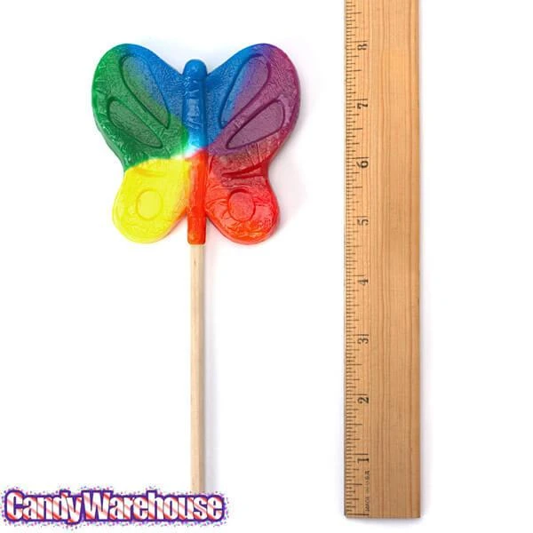 Jumbo 2.5-Ounce Butterfly Lollipops - Primary Colors: 16-Piece Box 3 Jumbo 2.5-Ounce Butterfly Lollipops - Primary Colors: 16-Piece Box - Image 3