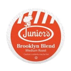 Junior's Most Fabulous Brooklyn Blend, Medium Roast Single Single Serve 4/18 Ct -Food And Beverage Store juniors most fabulous brooklyn blend medium roast single single serve 1 ct 1 1