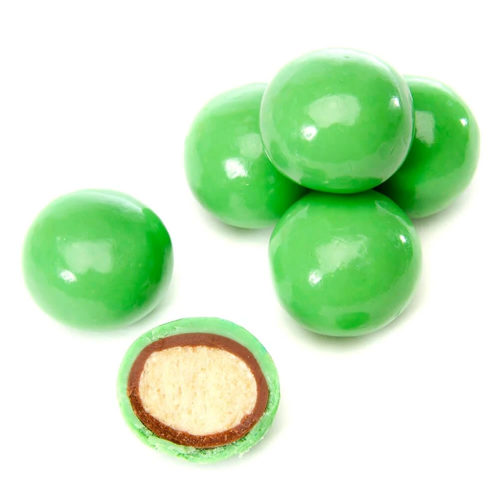Koppers Milk Chocolate Covered Malt Balls - Light Green: 5LB Bag 1 Koppers Milk Chocolate Covered Malt Balls - Light Green: 5LB Bag