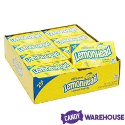 Lemonhead Candy Mini Packs: 24-Piece Box -Food And Beverage Store lemonhead candy mini packs 24 piece box candy warehouse 7