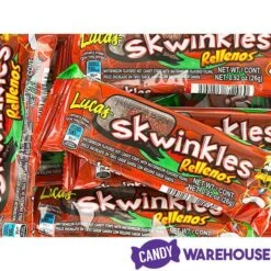 Lucas Skwinkles Rellenos Chili Candy Packs: 12-Piece Box -Food And Beverage Store lucas skwinkles rellenos chili candy packs 12 piece box candy warehouse 3