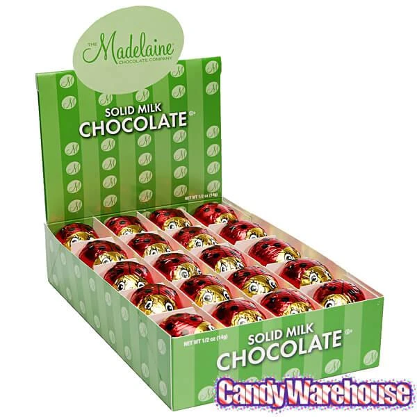 Madelaine Foiled Milk Chocolate Lady Bugs: 60-Piece Display 2 Madelaine Foiled Milk Chocolate Lady Bugs: 60-Piece Display - Image 2