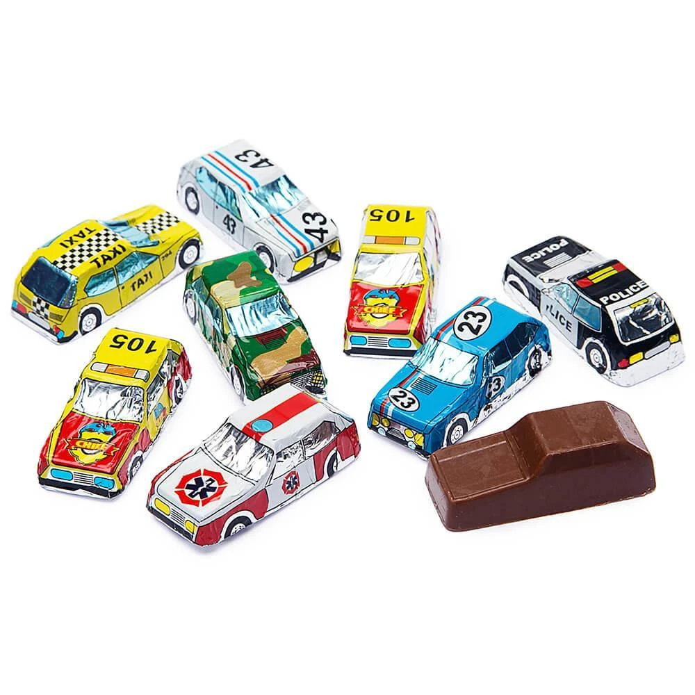 Madelaine Foiled Milk Chocolate Mini Cars: 100-Piece Display 1 Madelaine Foiled Milk Chocolate Mini Cars: 100-Piece Display