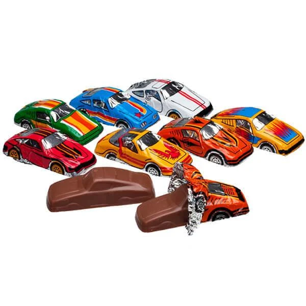 Madelaine Foiled Milk Chocolate Race Cars: 60-Piece Display 1 Madelaine Foiled Milk Chocolate Race Cars: 60-Piece Display