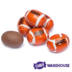 Madelaine Foiled Milk Chocolate Sports Balls 2-Ounce Mesh Bags - Football: 24-Piece Tub -Food And Beverage Store madelaine foiled milk chocolate sports balls 2 ounce mesh bags football 24 piece tub candy warehouse 3