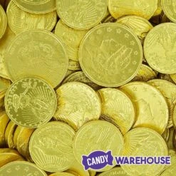 Madelaine Gold Foiled Milk Chocolate Coins 1-Ounce Mesh Bags: 48-Piece Box -Food And Beverage Store madelaine gold foiled milk chocolate coins 1 ounce mesh bags 48 piece box candy warehouse 3