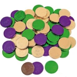 Mardi Gras Chocolate Coins Candy: 60-Piece Bag 8 Mardi Gras Chocolate Coins Candy: 60-Piece Bag -Food And Beverage Store mardi gras chocolate coins candy 60 piece bag candy warehouse 4