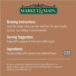 Market & Main Chocolate Peanut Butter Single Serve Coffee Cups, 6 Box (72 Cups) -Food And Beverage Store market main chocolate peanut butter cup coffee single serve cups 12cups5