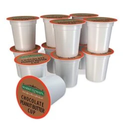 Market & Main Chocolate Peanut Butter Single Serve Coffee Cups, 6 Box (72 Cups) -Food And Beverage Store market main chocolate peanut butter cup ground coffee single serve cups 1box 12cups1