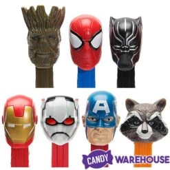 Marvel Avengers PEZ Candy Packs: 12-Piece Display -Food And Beverage Store marvel avengers pez candy packs 12 piece display candy warehouse 3