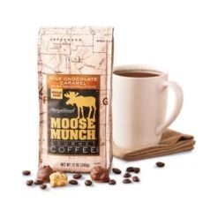 Harry & David Milk Chocolate Caramel Moose Munch Coffee - 2 Items Included Two 12 Oz Bags -Food And Beverage Store mcc1
