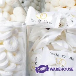 Mr. & Mrs. Wedding Theme Wrapped Buttermint Creams: 300-Piece Case -Food And Beverage Store mr and mrs wedding theme wrapped buttermint creams 300 piece case candy warehouse 3 94cc551d 31e3 4285 ae87 bb426afe7744
