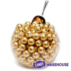 Palmer Foiled Caramel Filled Chocolate Candy Balls - Gold: 5LB Bag -Food And Beverage Store palmer foiled caramel filled chocolate candy balls gold 5lb bag candy warehouse 3