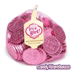 Pink Foiled Baby Girl Milk Chocolate Coins: 1LB Bag -Food And Beverage Store pink foiled baby girl milk chocolate coins 1lb bag candy warehouse 3 cd30f28c 6e88 434e bc13 30ea3ee8a5be