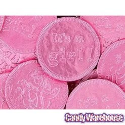 Pink Foiled Baby Girl Milk Chocolate Coins: 1LB Bag -Food And Beverage Store pink foiled baby girl milk chocolate coins 1lb bag candy warehouse 4 67df0afb bc07 4d8e 9251 734fa6fe60db