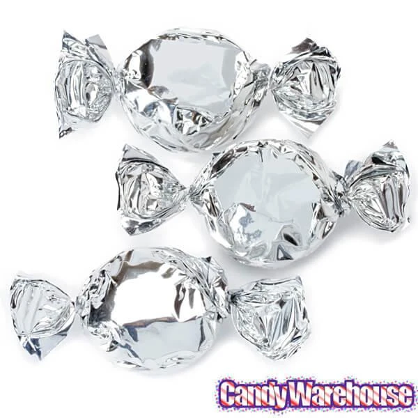 Primrose Metallic Foiled Hard Candy Buttons - Silver: 5LB Bag 2 Primrose Metallic Foiled Hard Candy Buttons - Silver: 5LB Bag - Image 2