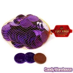 Purple Foiled Milk Chocolate Coins: 1LB Bag -Food And Beverage Store purple foiled milk chocolate coins 1lb bag candy warehouse 3