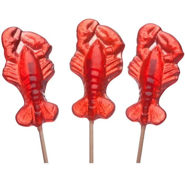 Red Lobster Hard Candy Lollipops: 12-Piece Bag 1 Red Lobster Hard Candy Lollipops: 12-Piece Bag