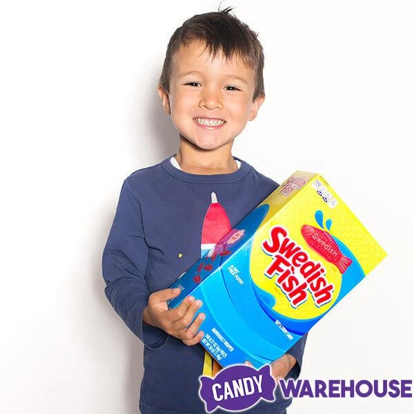 Red Swedish Fish Candy - Wrapped: 240-Piece Box 3 Red Swedish Fish Candy - Wrapped: 240-Piece Box - Image 3