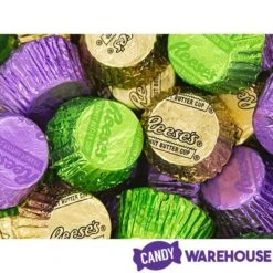 Reese's Peanut Butter Cups Color Combo - Purple, Green And Gold: 600-Piece Box -Food And Beverage Store reese s peanut butter cups color combo purple green and gold 600 piece box candy warehouse 5