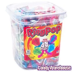 Ring Pop Assorted Candy: 44-Piece Tub -Food And Beverage Store ring pop assorted candy 44 piece tub candy warehouse 3