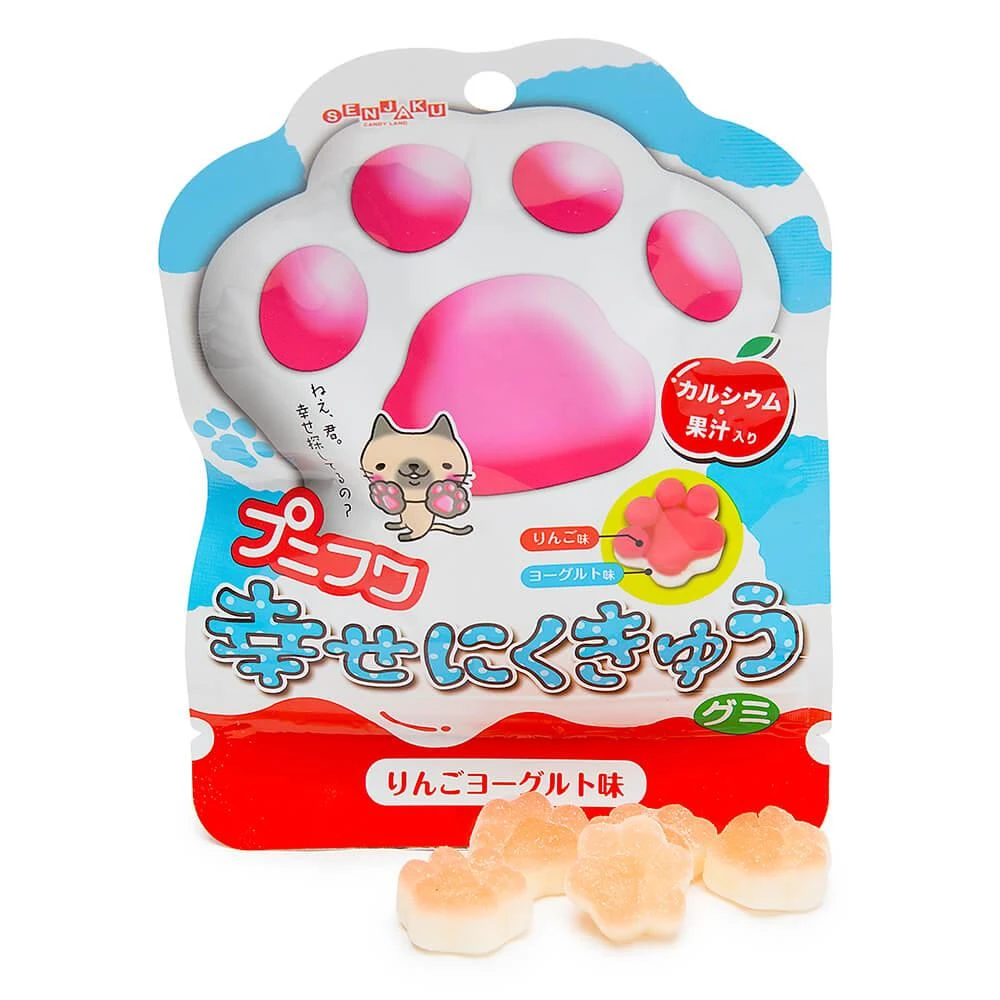 Senjaku Panda Paws Gummy Candy Packs - Apple: 6-Piece Box 1 Senjaku Panda Paws Gummy Candy Packs - Apple: 6-Piece Box