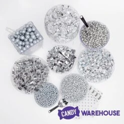 Silver Premium Candy Buffet Kit: 25 To 50 Guests -Food And Beverage Store silver premium candy buffet kit 25 to 50 guests candy warehouse 5