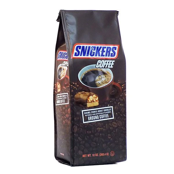 Snickers Caramel, Peanuts, Nougat And Chocolate, Naturally And Artificially Flavored Ground Coffee, 4/10 Oz Bags 2 Snickers Caramel, Peanuts, Nougat And Chocolate, Naturally And Artificially Flavored Ground Coffee, 4/10 Oz Bags - Image 2
