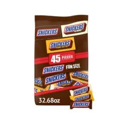 Snickers Fun Size Candy Bars Assortment: 45-Piece Bag -Food And Beverage Store snickers fun size candy bars assortment 45 piece bag candy warehouse 7