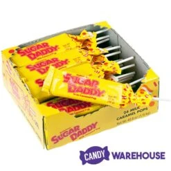 Sugar Daddy Caramel Pops - Large: 24-Piece Box -Food And Beverage Store sugar daddy caramel pops large 24 piece box candy warehouse 3 0200c15c 6be4 4855 b674 d708e09bef32