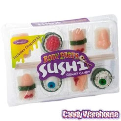Sushi Body Parts Gummy Candy: 8-Piece Pack -Food And Beverage Store sushi body parts gummy candy 8 piece pack candy warehouse 3
