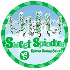 Sweet Spindles Mini Hard Candy Sticks - Lime: 50-Piece Jar -Food And Beverage Store sweet spindles mini hard candy sticks lime 50 piece jar candy warehouse 4