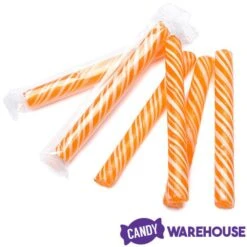 Sweet Spindles Mini Hard Candy Sticks - Orange: 50-Piece Jar -Food And Beverage Store sweet spindles mini hard candy sticks orange 50 piece jar candy warehouse 3