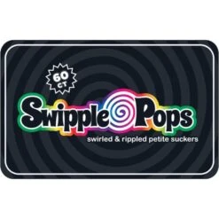 Swipple Pops Petite Swirl Ripple Lollipops - Rainbow Cherry: 60-Piece Tub -Food And Beverage Store swipple pops petite swirl ripple lollipops rainbow cherry 60 piece tub candy warehouse 3