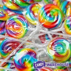 Swipple Pops Petite Swirl Ripple Lollipops - Rainbow Cherry: 60-Piece Tub -Food And Beverage Store swipple pops petite swirl ripple lollipops rainbow cherry 60 piece tub candy warehouse 4