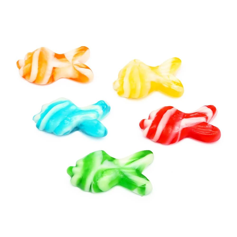 Swirly Gummy Fish Candy: 2KG Bag 1 Swirly Gummy Fish Candy: 2KG Bag