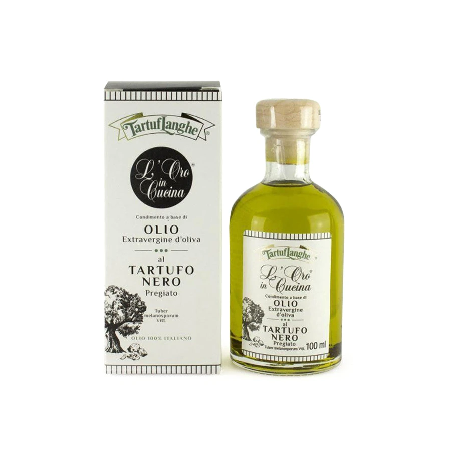 TartufLanghe L'Oro In Cucina Extra Virgin Olive Oil With Black Truffle Slices 1 TartufLanghe L'Oro In Cucina Extra Virgin Olive Oil With Black Truffle Slices