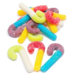 Trolli Sour Brite Mini Canes Jelly Candy Canes: 9-Ounce Bag