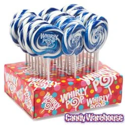 Whirly Pop 1.5-Ounce Swirl Suckers - Royal Blue: 24-Piece Display -Food And Beverage Store whirly pop 1 5 ounce swirl suckers royal blue 24 piece display candy warehouse 3
