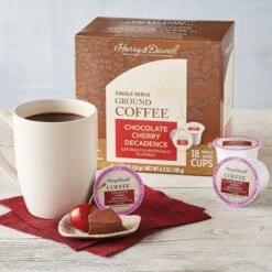 Harry & David Coffee Combo, Chocolate Cherry Decadence, Chocolate Raspberry 2/18 Ct Boxes -Food And Beverage Store xxxxx 1 1