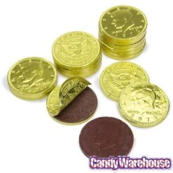 Yellow Foiled Milk Chocolate Coins: 1LB Bag 8 Yellow Foiled Milk Chocolate Coins: 1LB Bag -Food And Beverage Store yellow foiled milk chocolate coins 1lb bag candy warehouse 4